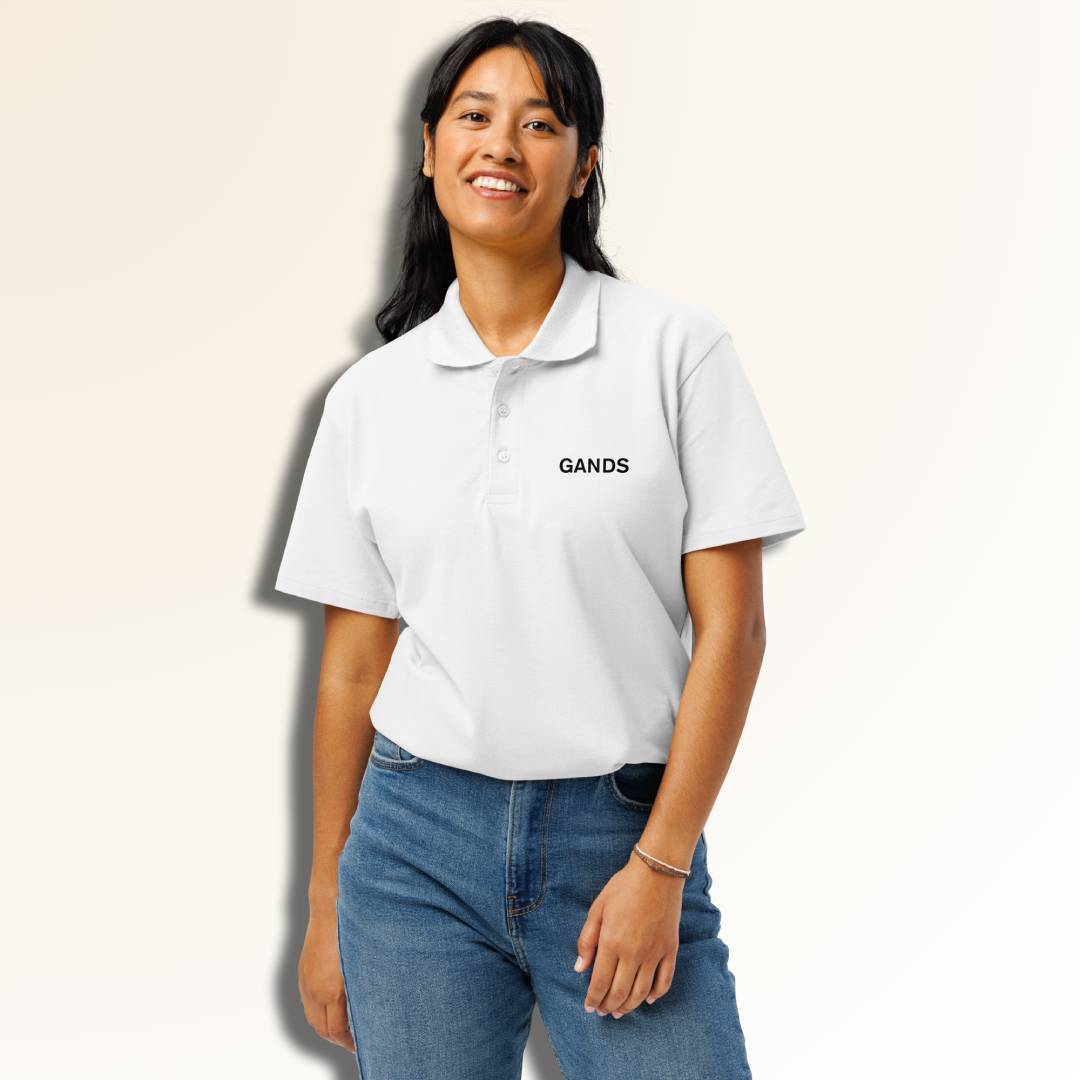 GANDS IDENTITY POLO | BLACK WHITE