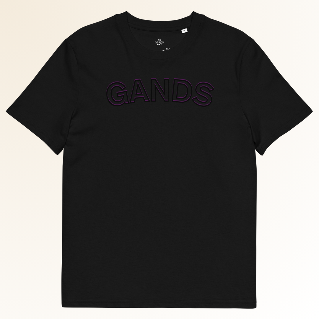 GANDS IDENTITY TEE | VIOLET BLACK