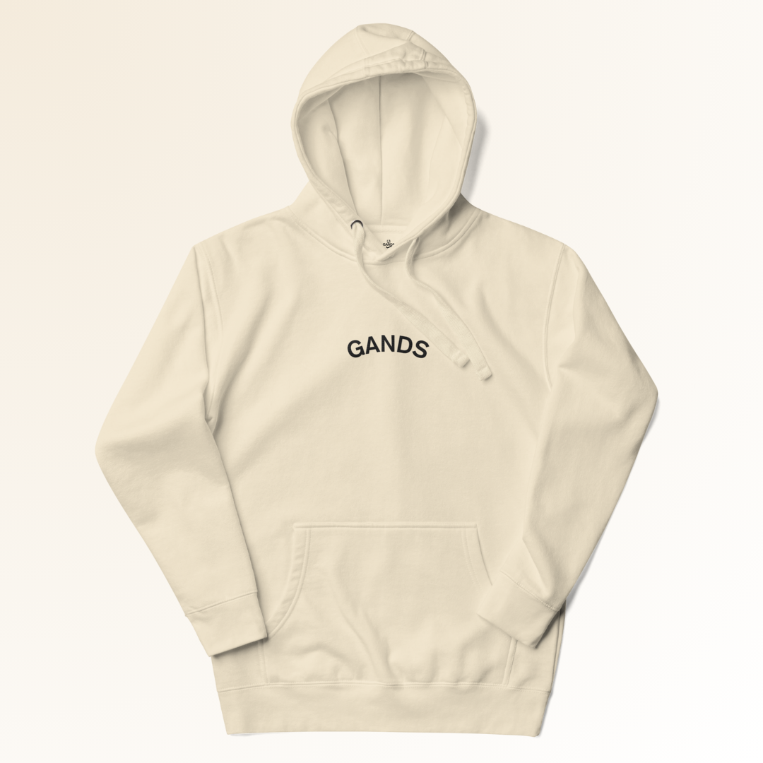 GANDS IDENTITY HOODIE EMB | BONE