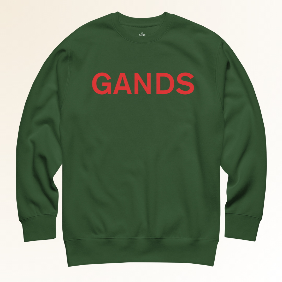 GANDS IDENTITY SWEATSHIRT | RED FOREST GREEN