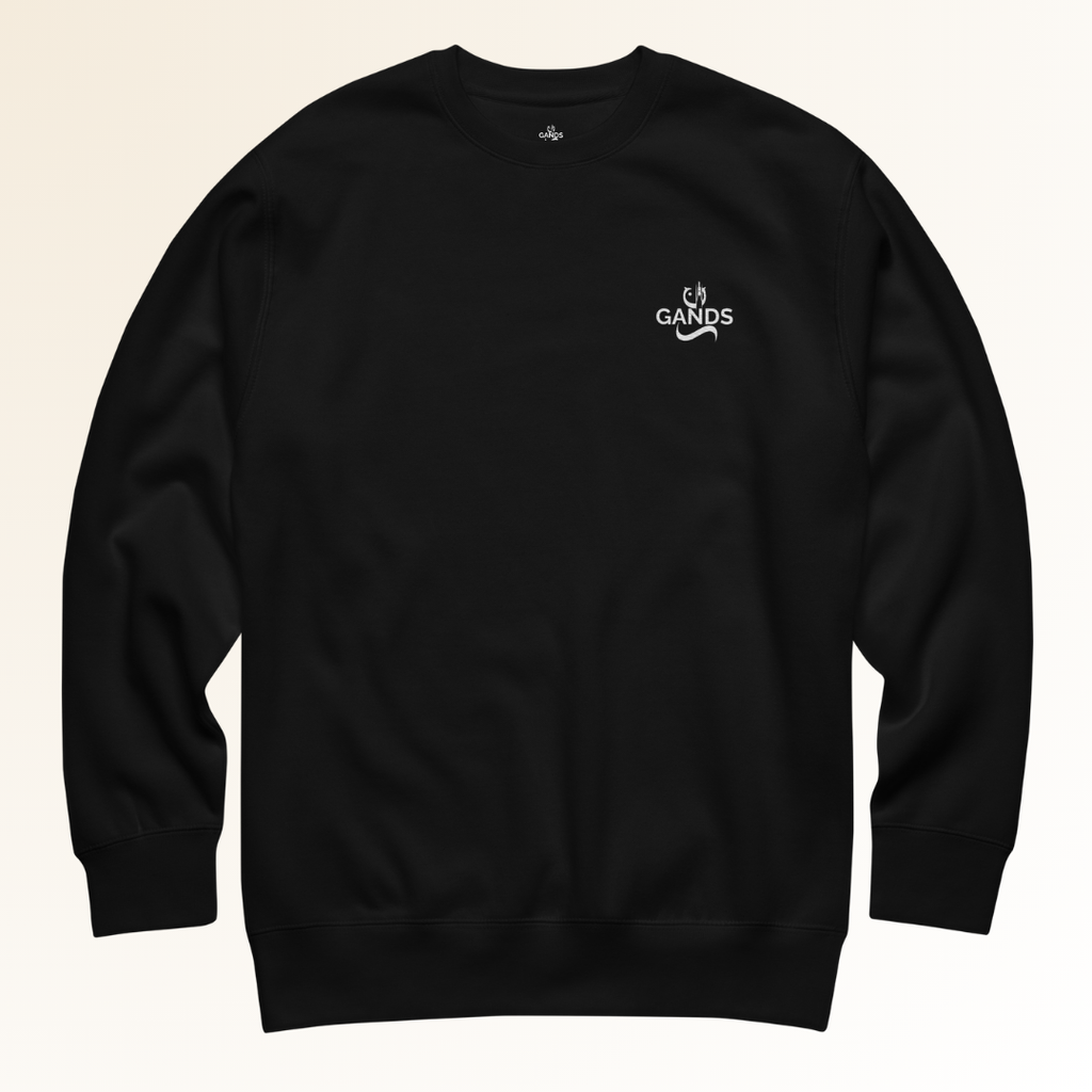GANDS ORIGIN SWEATSHIRT EMB | BLACK