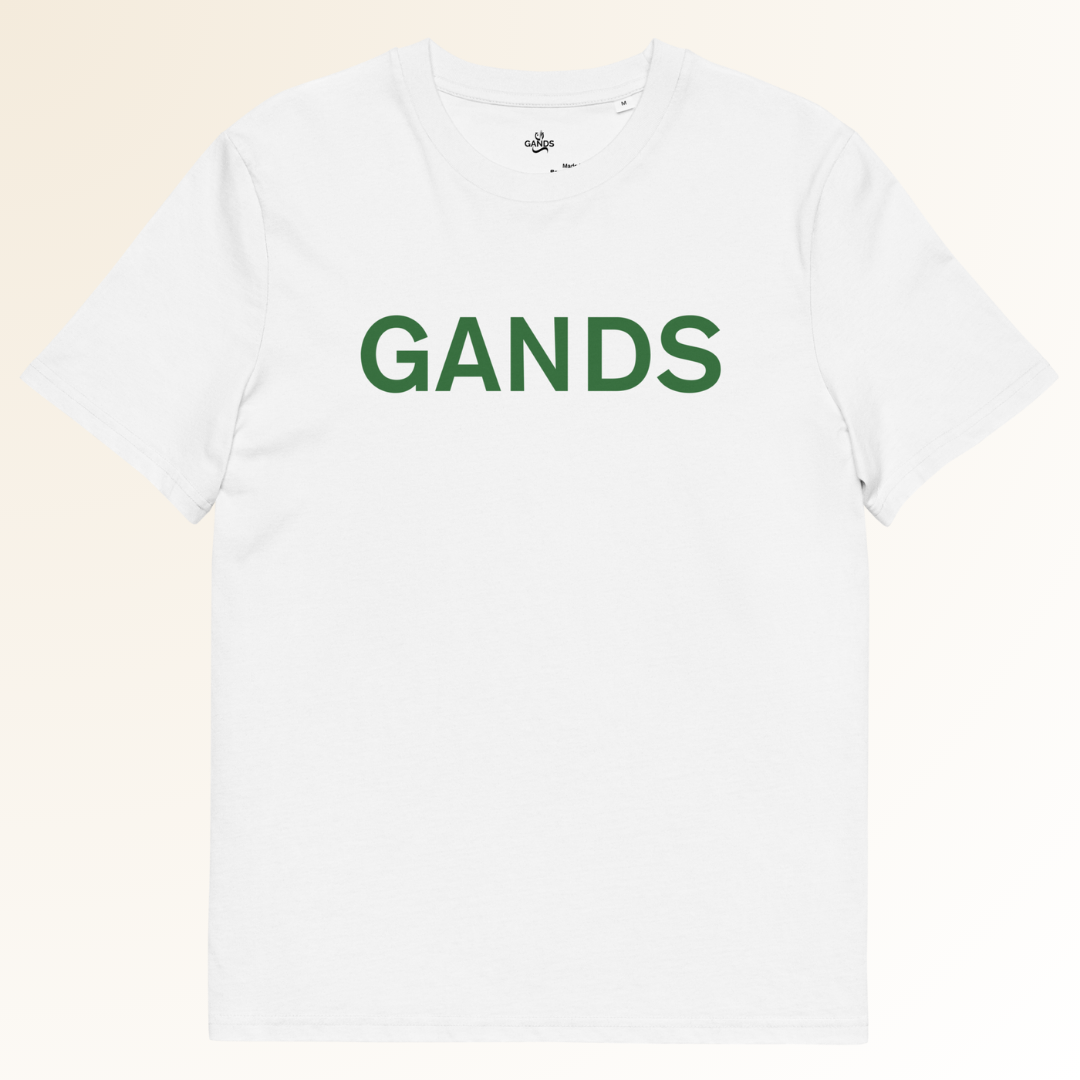 GANDS IDENTITY TEE | GREEN WHITE