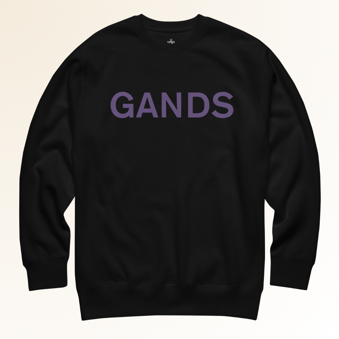GANDS IDENTITY SWEATSHIRT | PURPLE BLACK