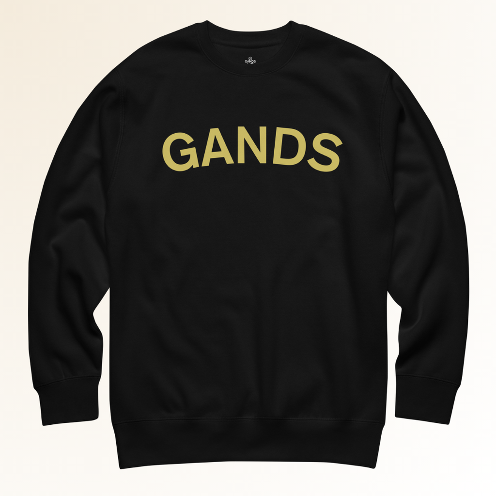 GANDS IDENTITY SWEATSHIRT | GOLD BLACK