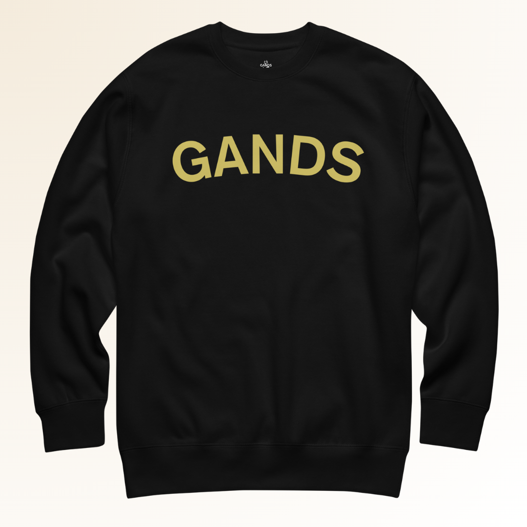 GANDS IDENTITY SWEATSHIRT | GOLD BLACK