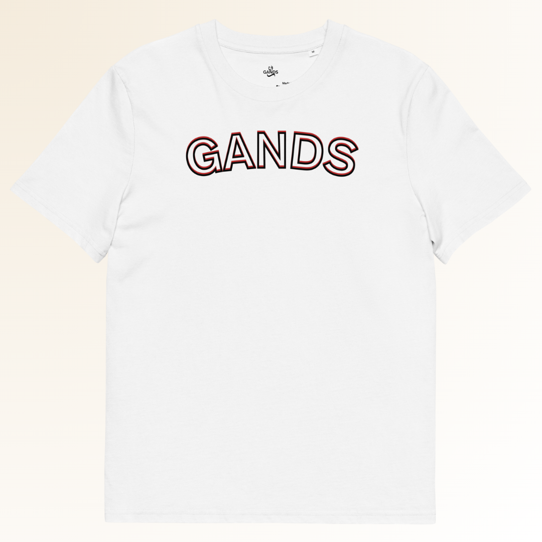 GANDS IDENTITY TEE | REDDISH WHITE