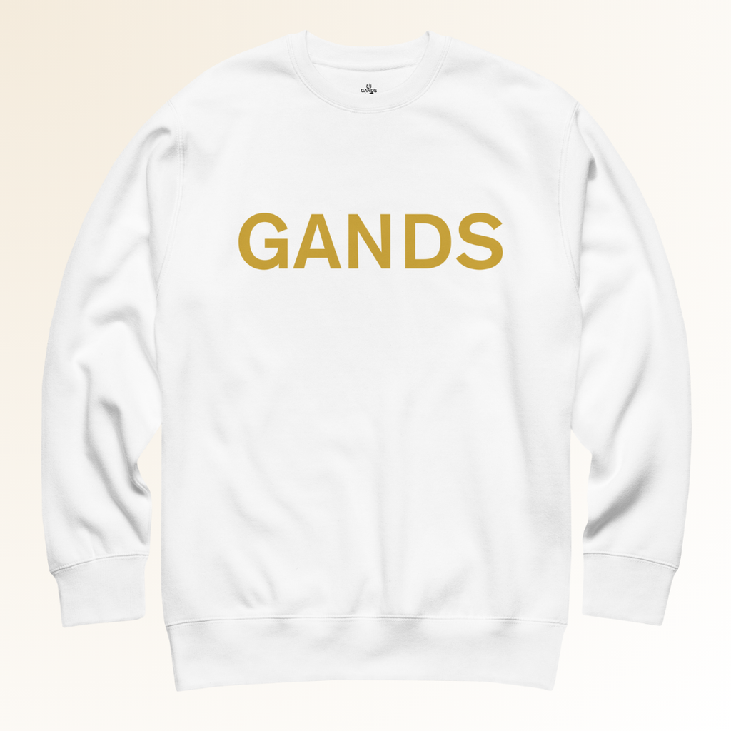 GANDS IDENTITY SWEATSHIRT | GOLD WHITE
