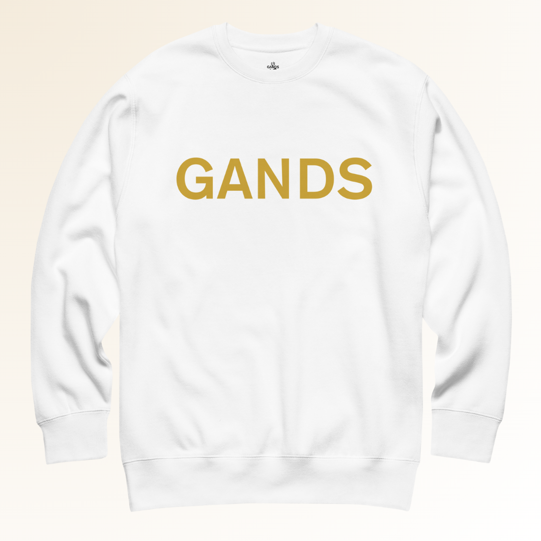 GANDS IDENTITY SWEATSHIRT | GOLD WHITE