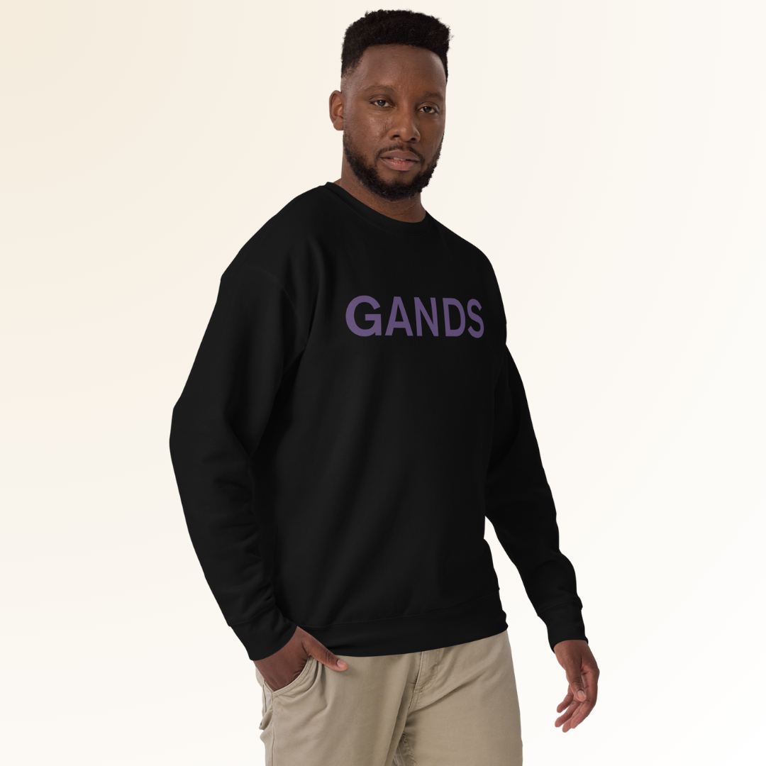 GANDS IDENTITY SWEATSHIRT | PURPLE BLACK