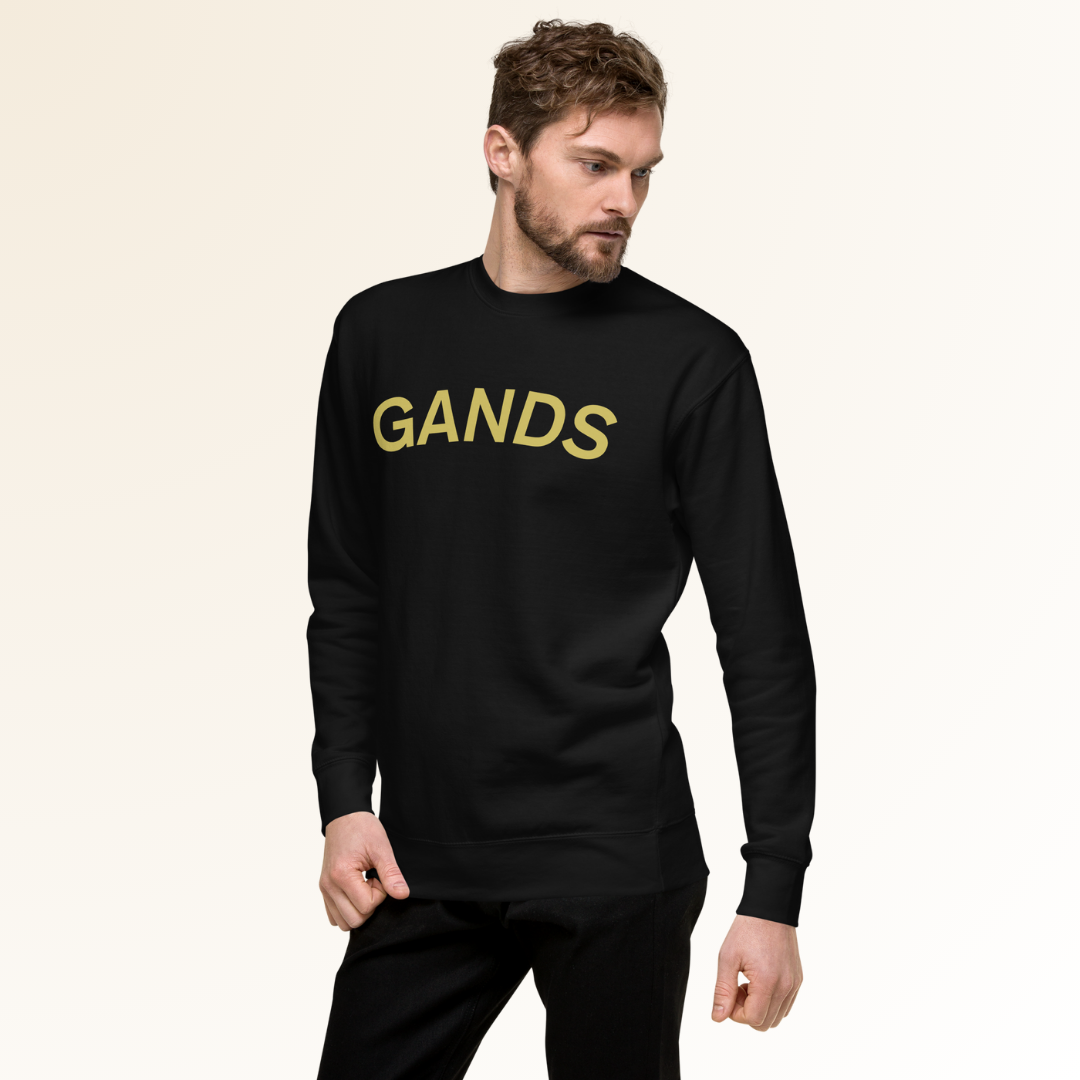GANDS IDENTITY SWEATSHIRT | GOLD BLACK