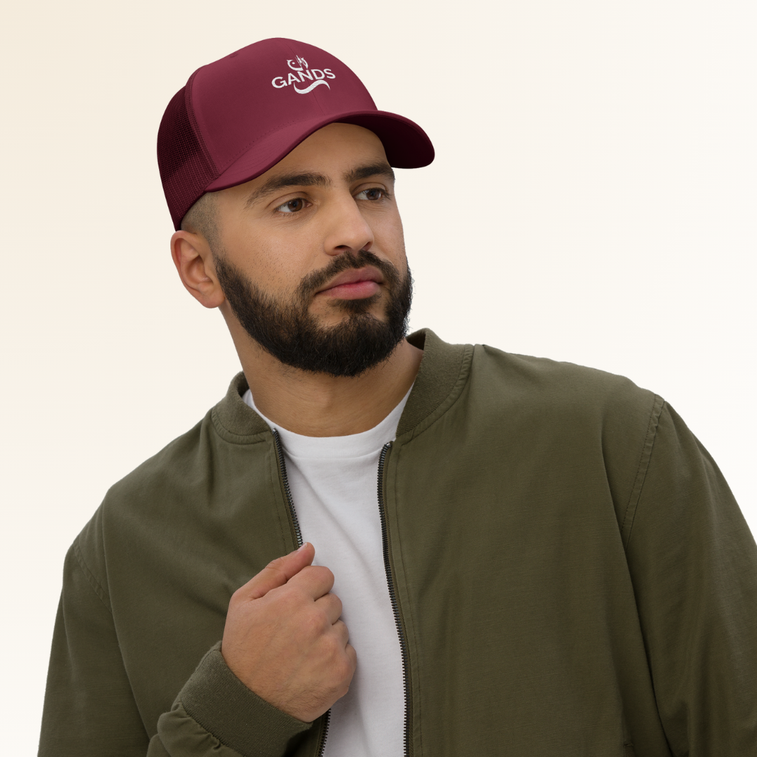 GANDS ORIGIN TRUCKER CAP | CRANBERRY