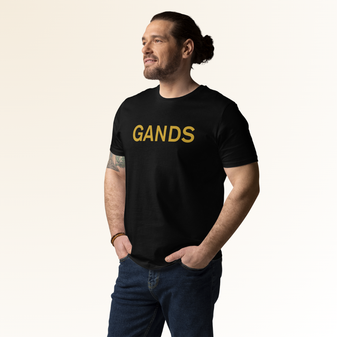 GANDS IDENTITY TEE | GOLD BLACK