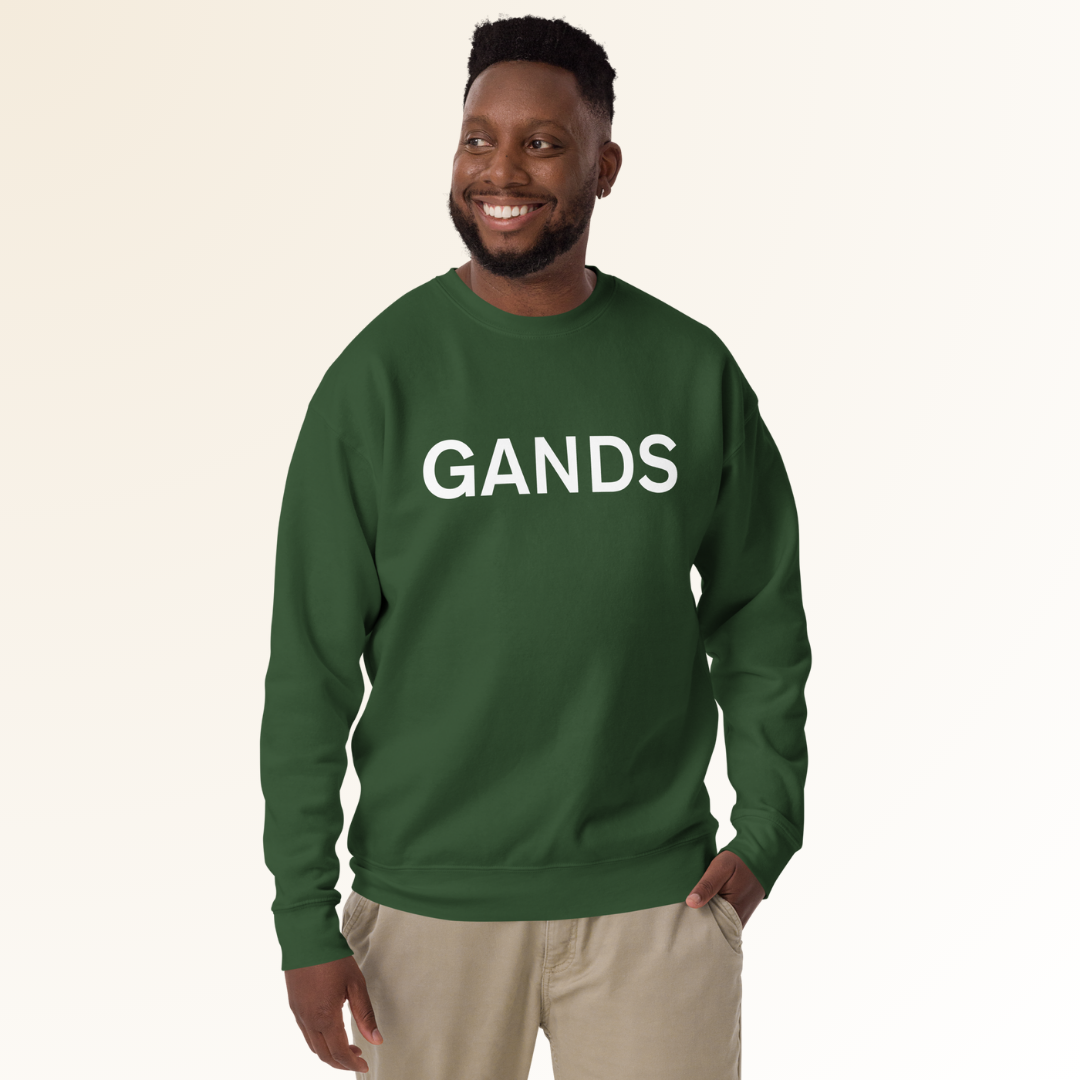 GANDS IDENTITY SWEATSHIRT  | WHITE FOREST GREEN