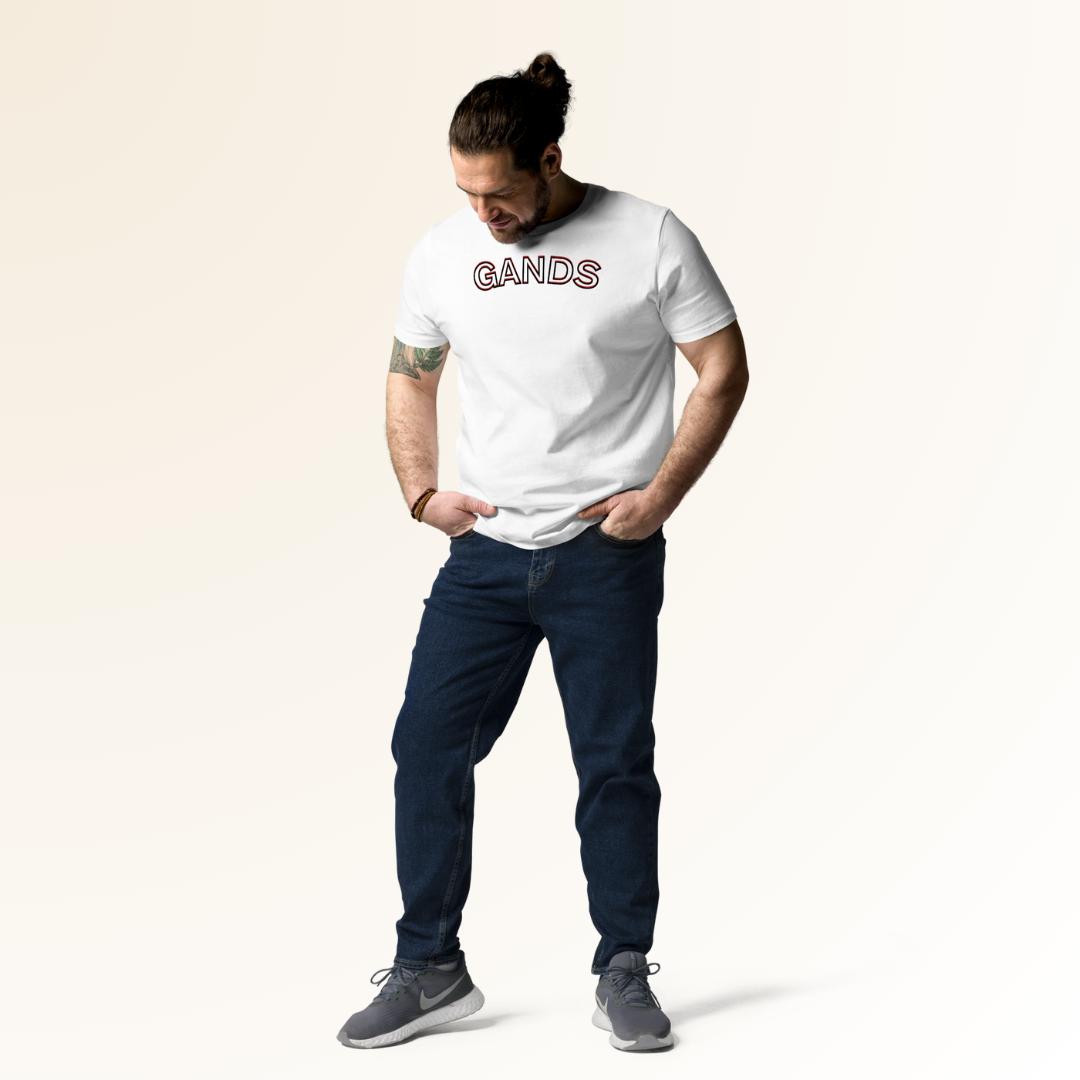 GANDS IDENTITY TEE | REDDISH WHITE