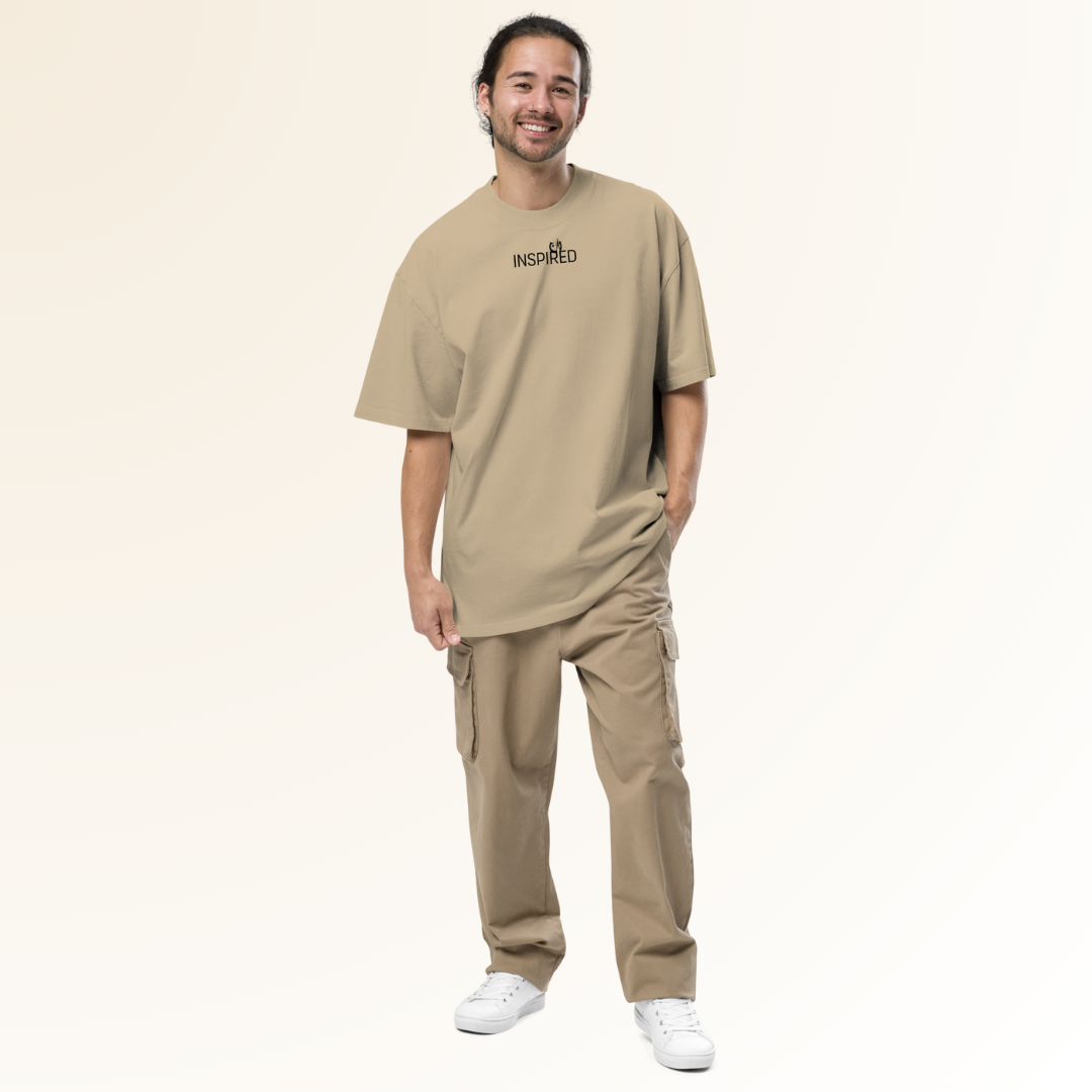 INSPIRED OVERSIZED TEE | FADED KHAKI