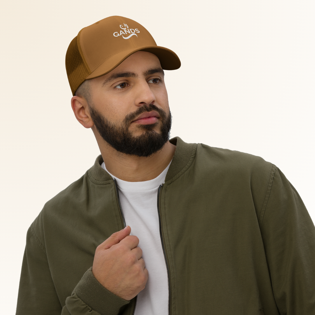 GANDS ORIGIN TRUCKER CAP | CARAMEL