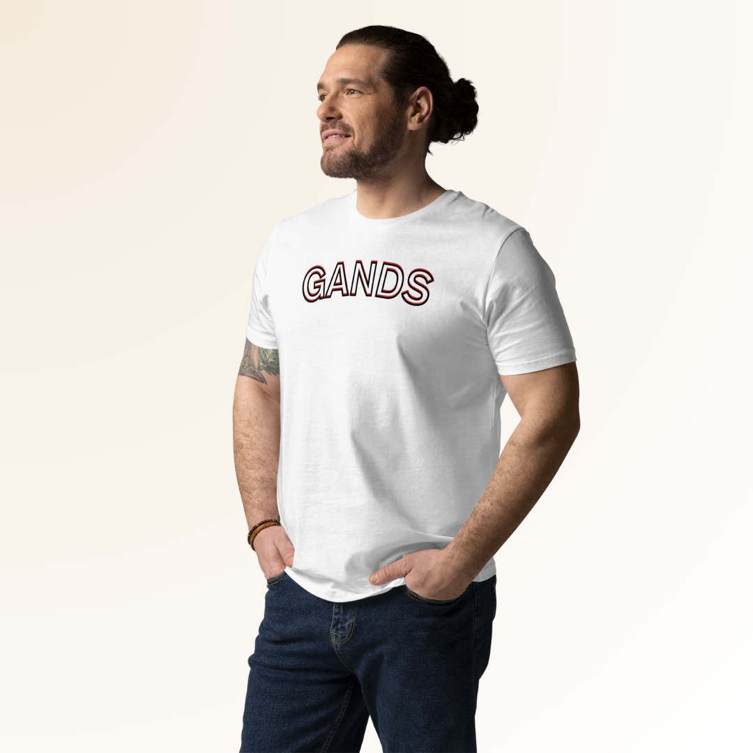 GANDS IDENTITY TEE | REDDISH WHITE