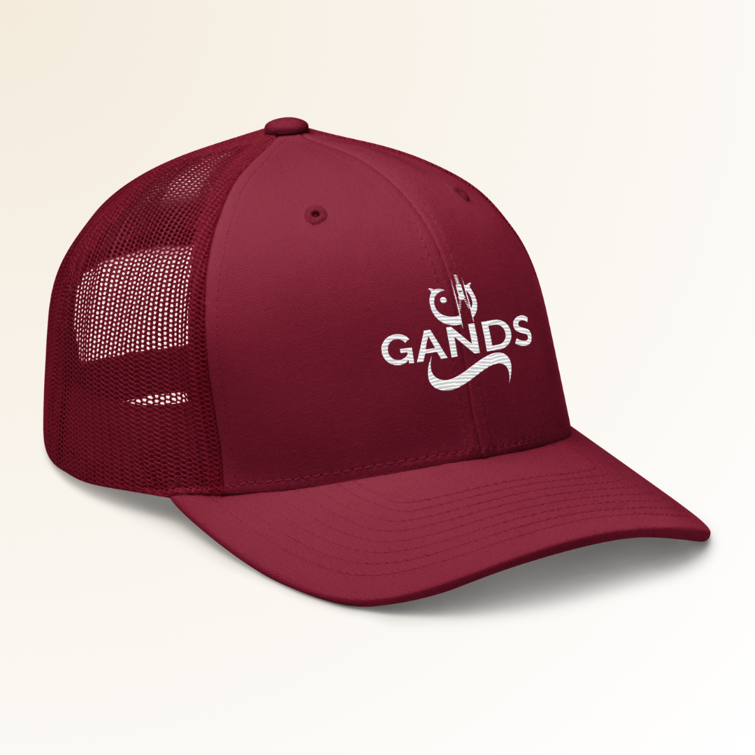 GANDS ORIGIN TRUCKER CAP | CRANBERRY