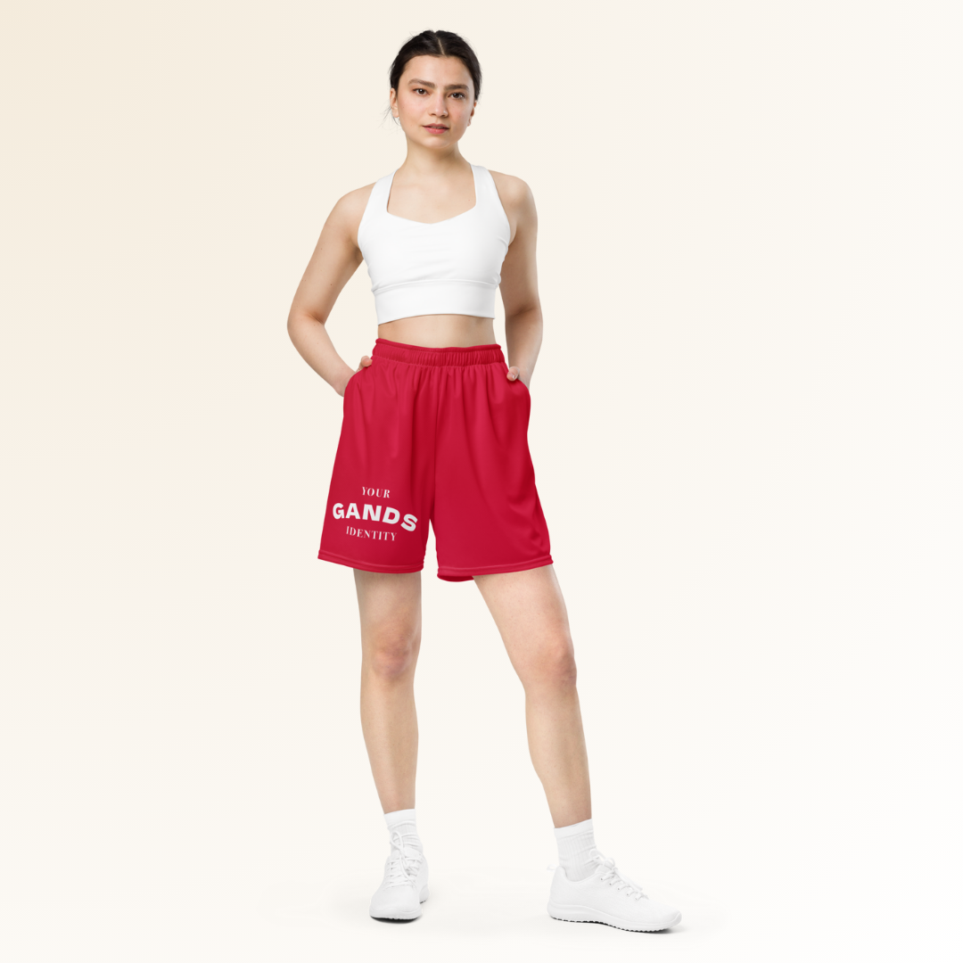 GANDS IDENTITY SHORTS | CRIMSON