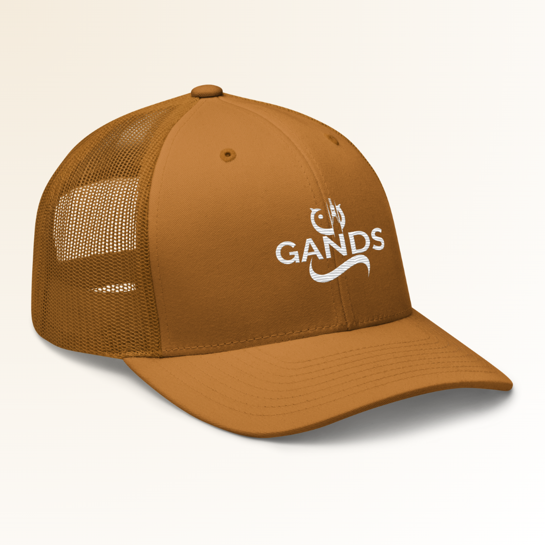 GANDS ORIGIN TRUCKER CAP | CARAMEL