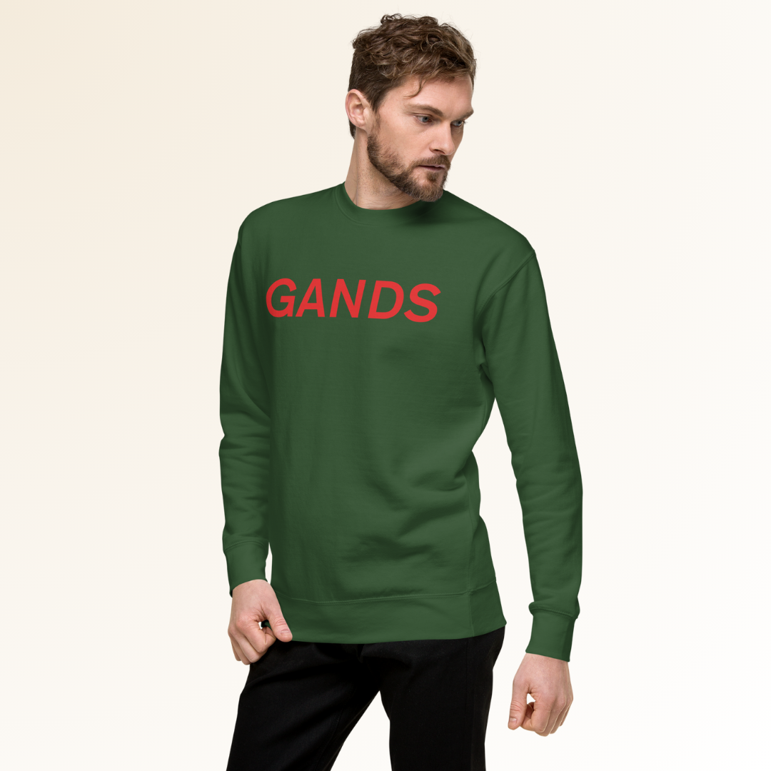 GANDS IDENTITY SWEATSHIRT | RED FOREST GREEN