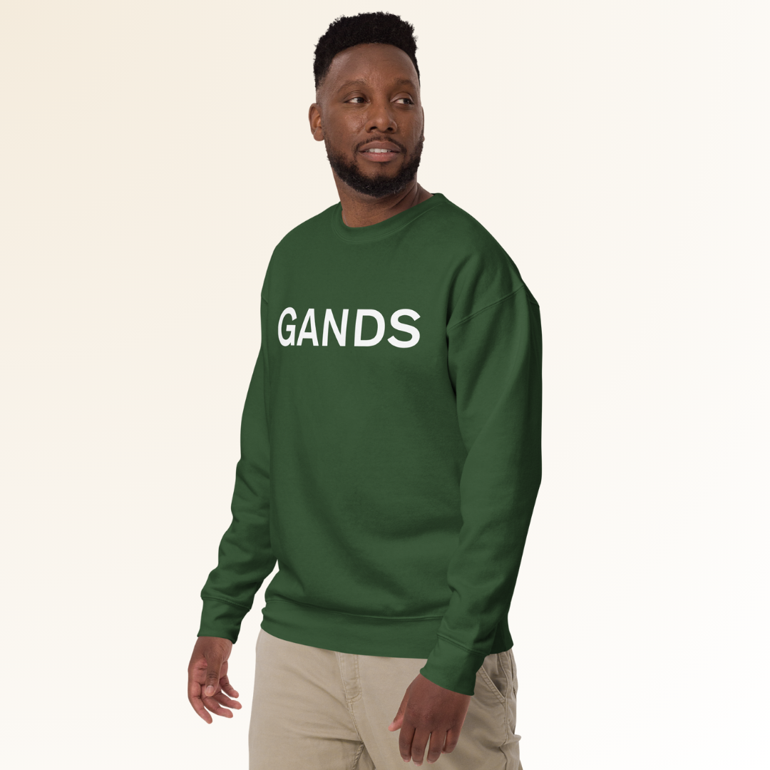GANDS IDENTITY SWEATSHIRT  | WHITE FOREST GREEN