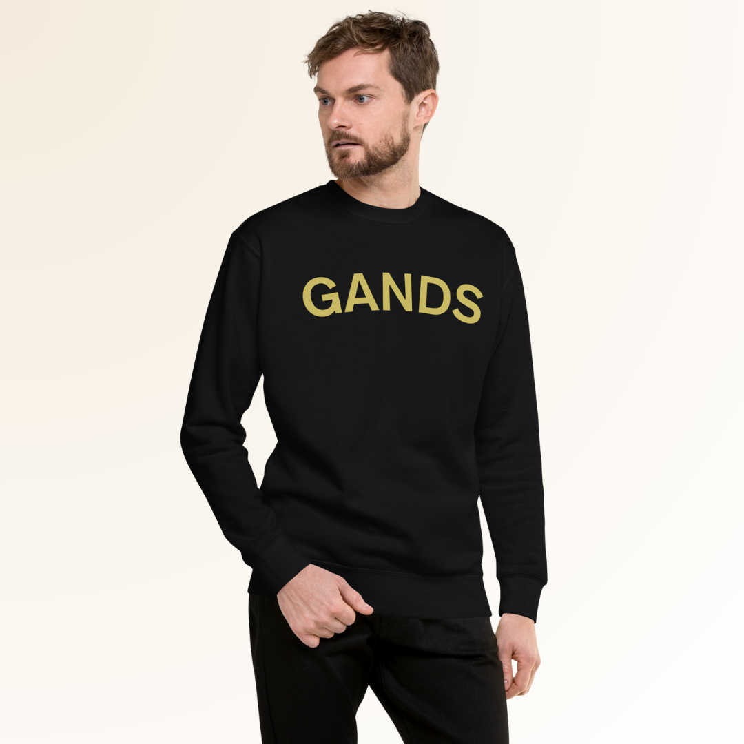 GANDS IDENTITY SWEATSHIRT | GOLD BLACK