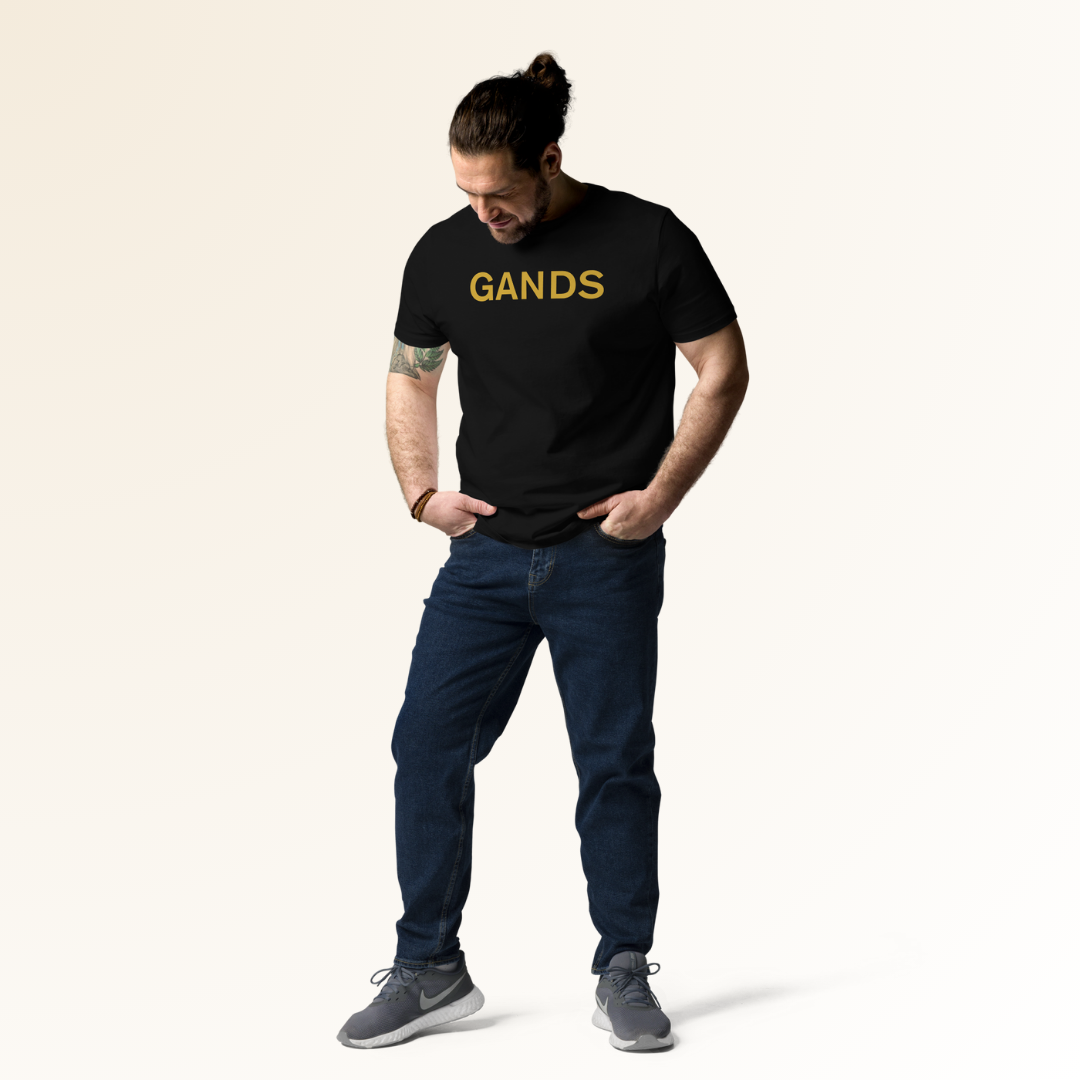 GANDS IDENTITY TEE | GOLD BLACK