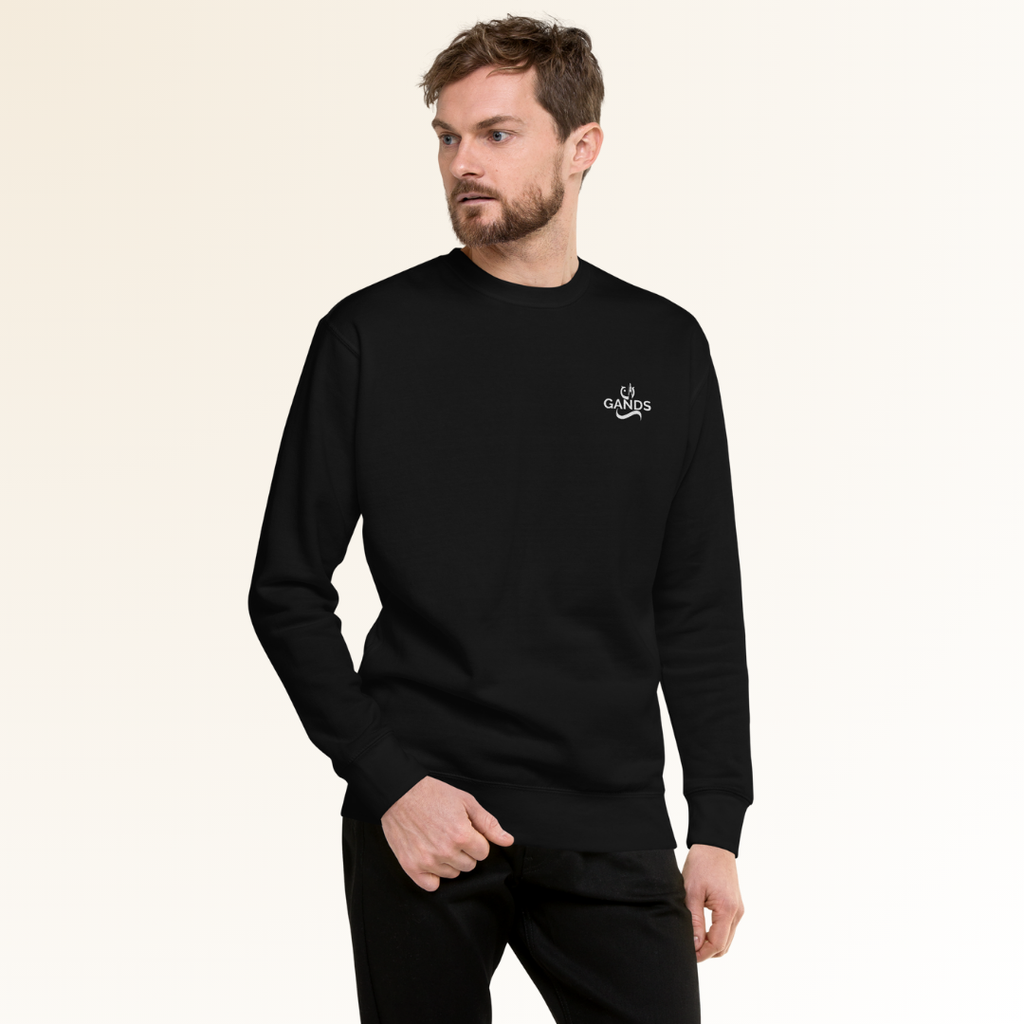GANDS ORIGIN SWEATSHIRT EMB | BLACK
