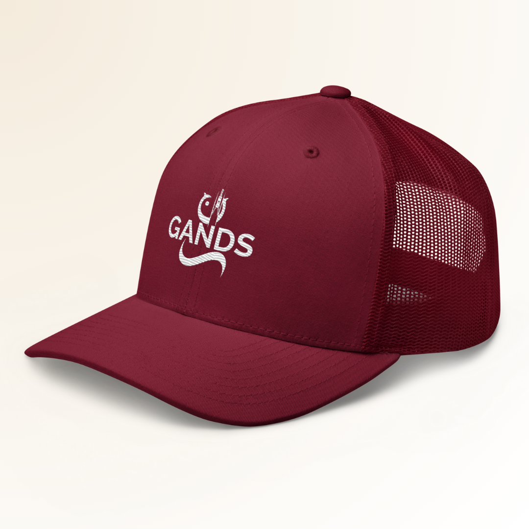 GANDS ORIGIN TRUCKER CAP | CRANBERRY