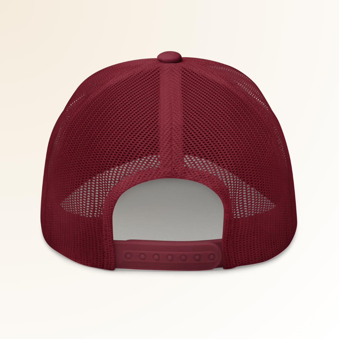GANDS ORIGIN TRUCKER CAP | CRANBERRY