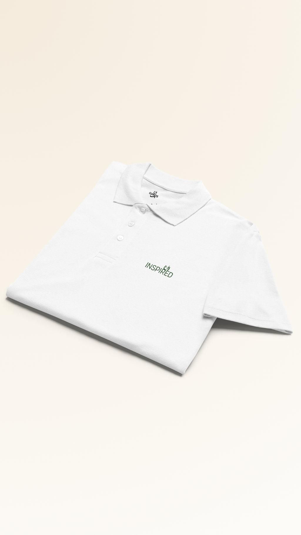 GANDS INSPIRED POLO | GREEN WHITE