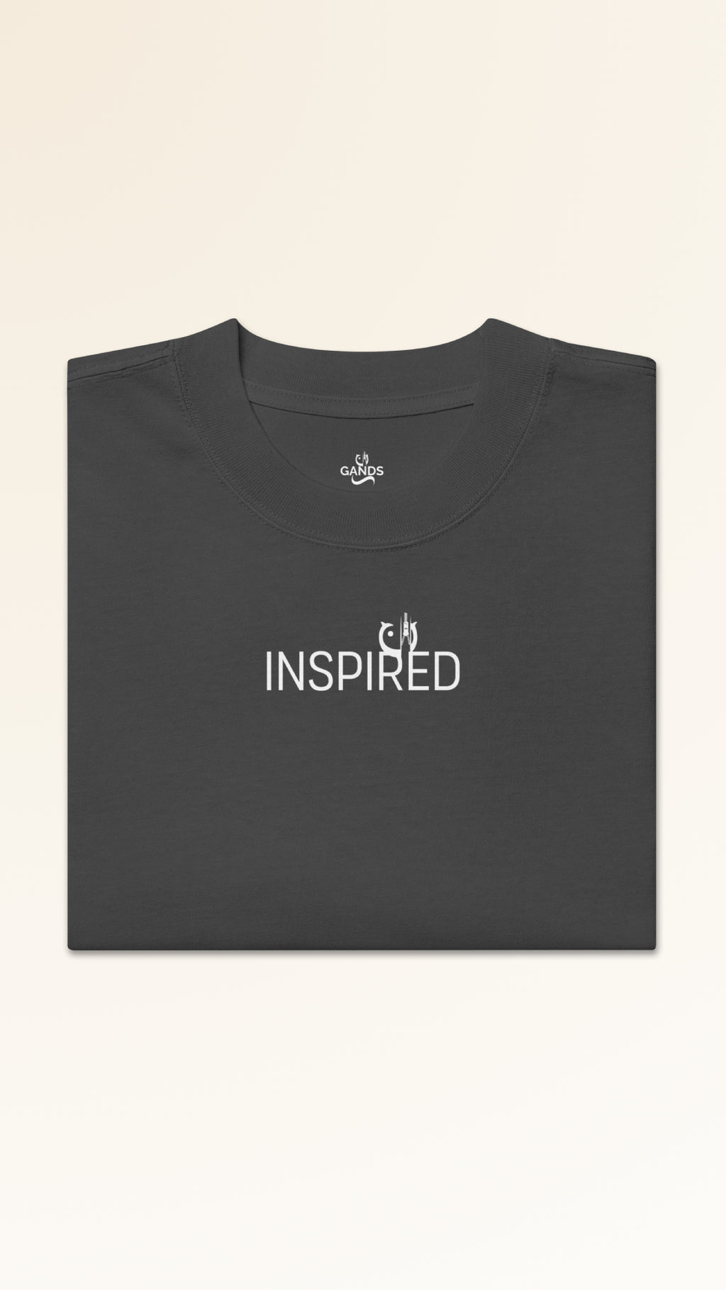 INSPIRED OVERSIZED TEE | FADED BLACK