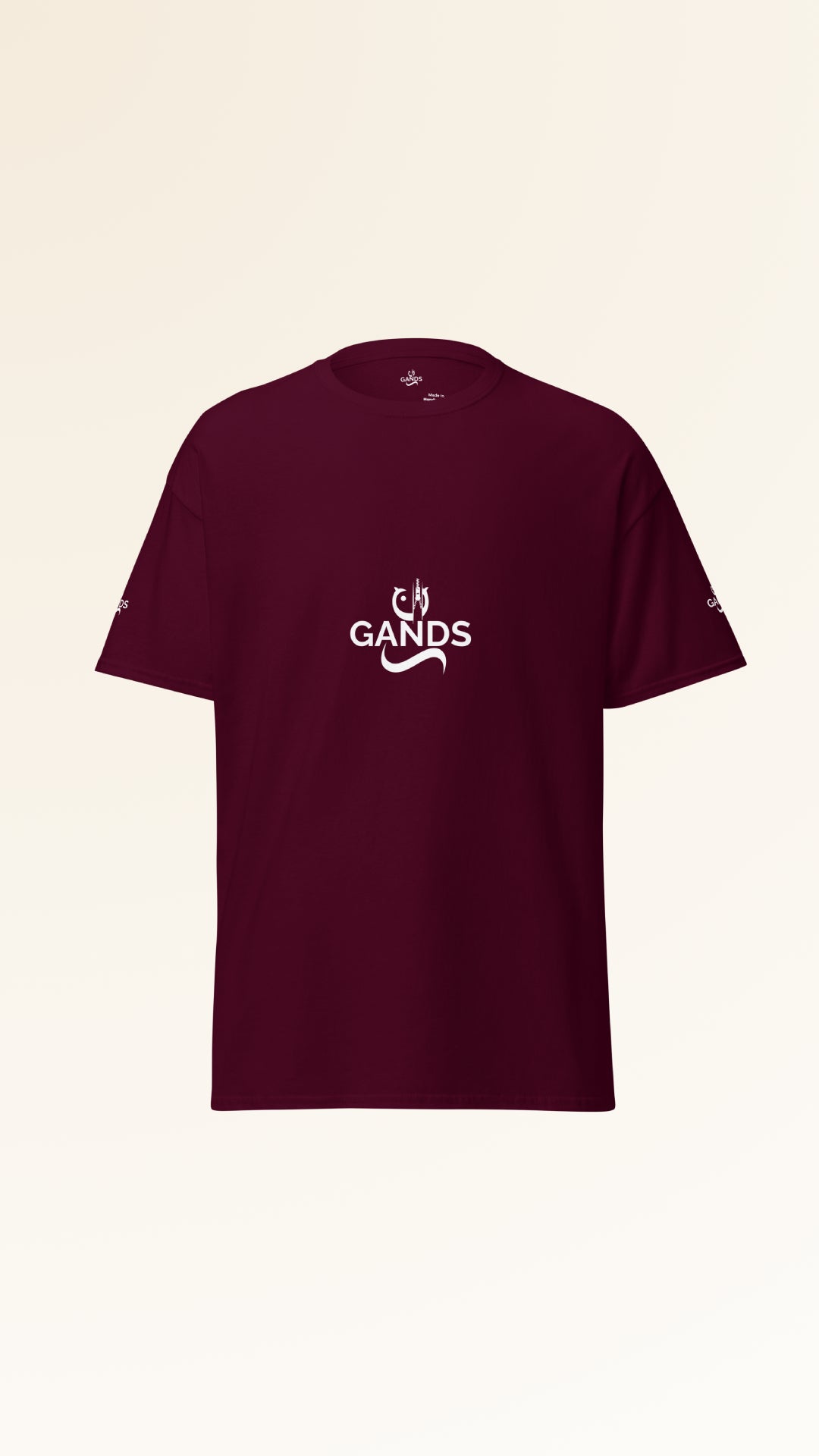 GANDS ORIGIN TEE | MAROON