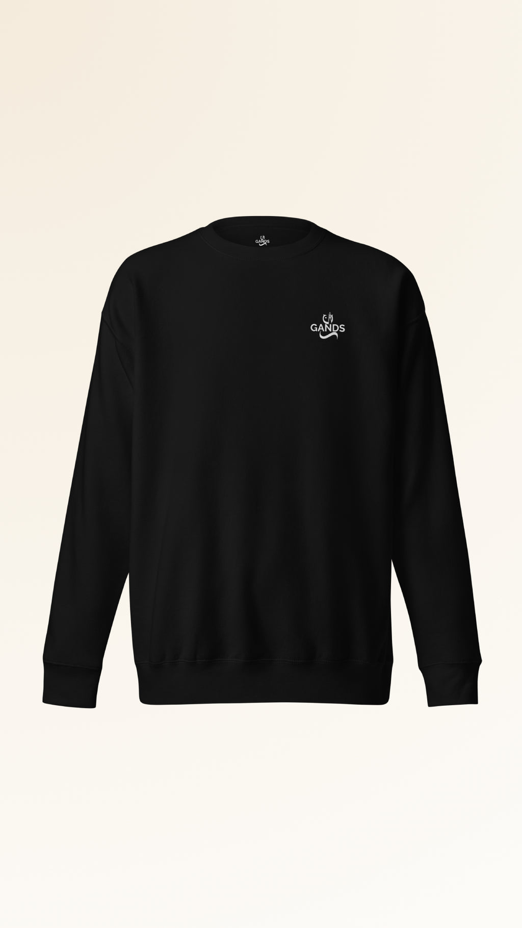 GANDS ORIGIN SWEATSHIRT EMB | BLACK