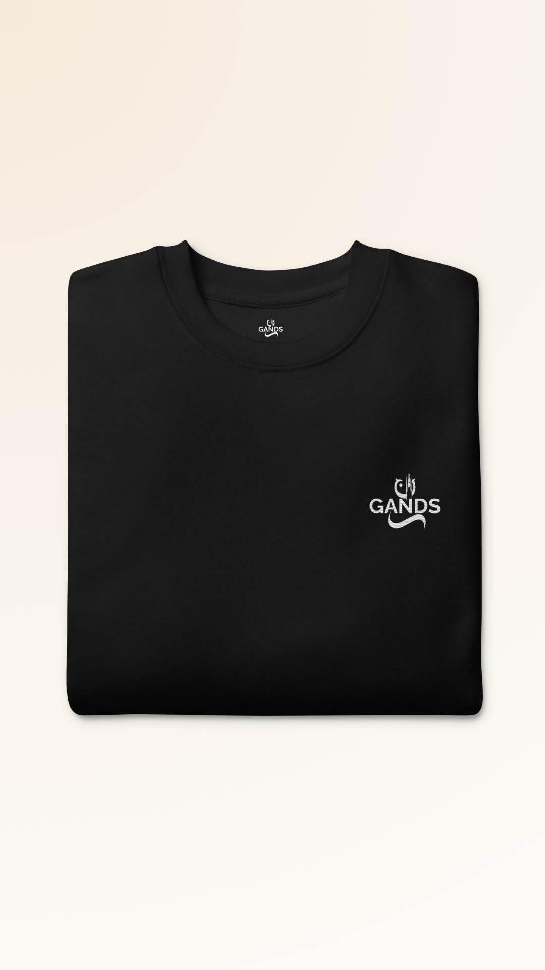 GANDS ORIGIN SWEATSHIRT EMB | BLACK