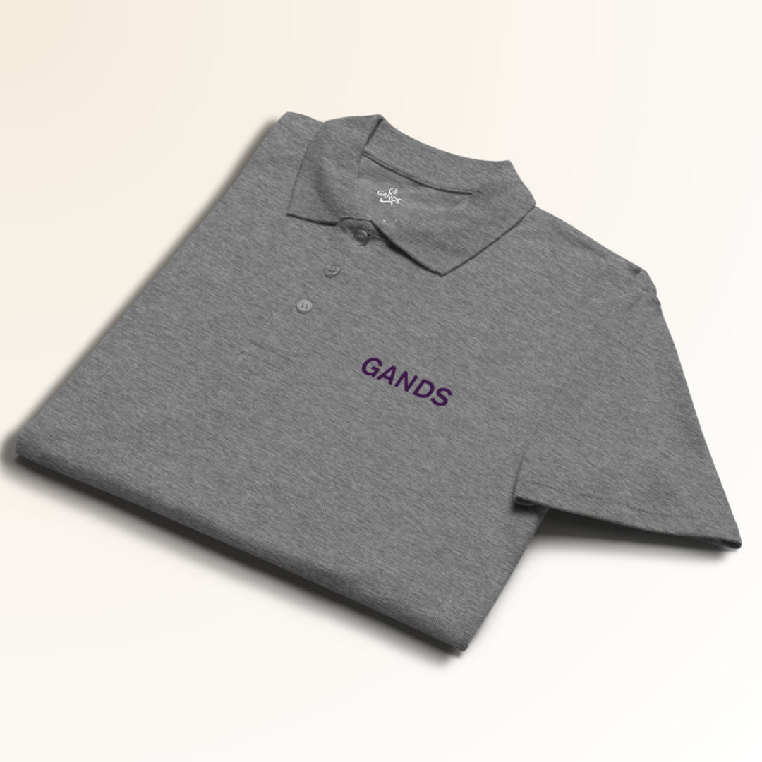 GANDS IDENTITY POLO | GREY MELANGE