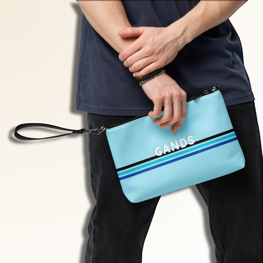 GANDS CLUTCH BAG IN WAVE LINE
