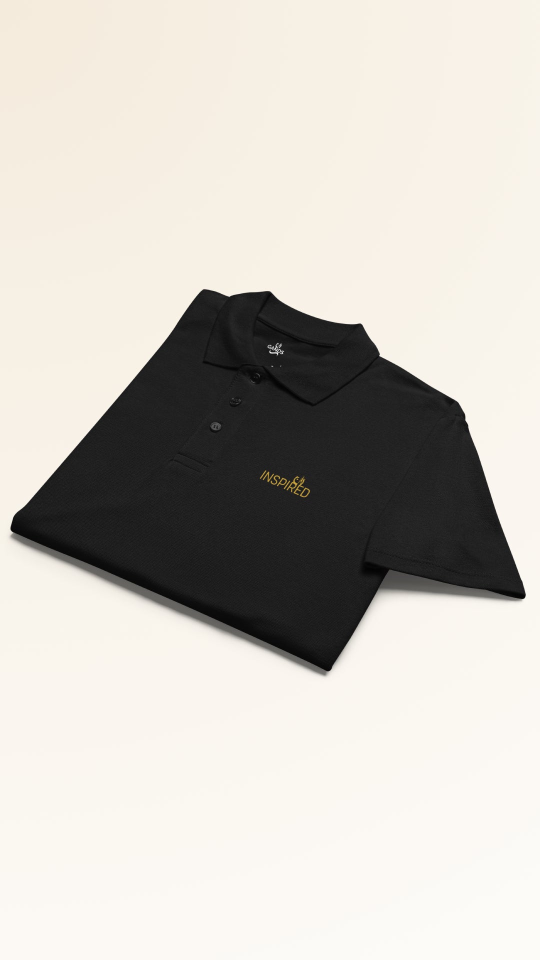 GANDS INSPIRED POLO | GOLD BLACK