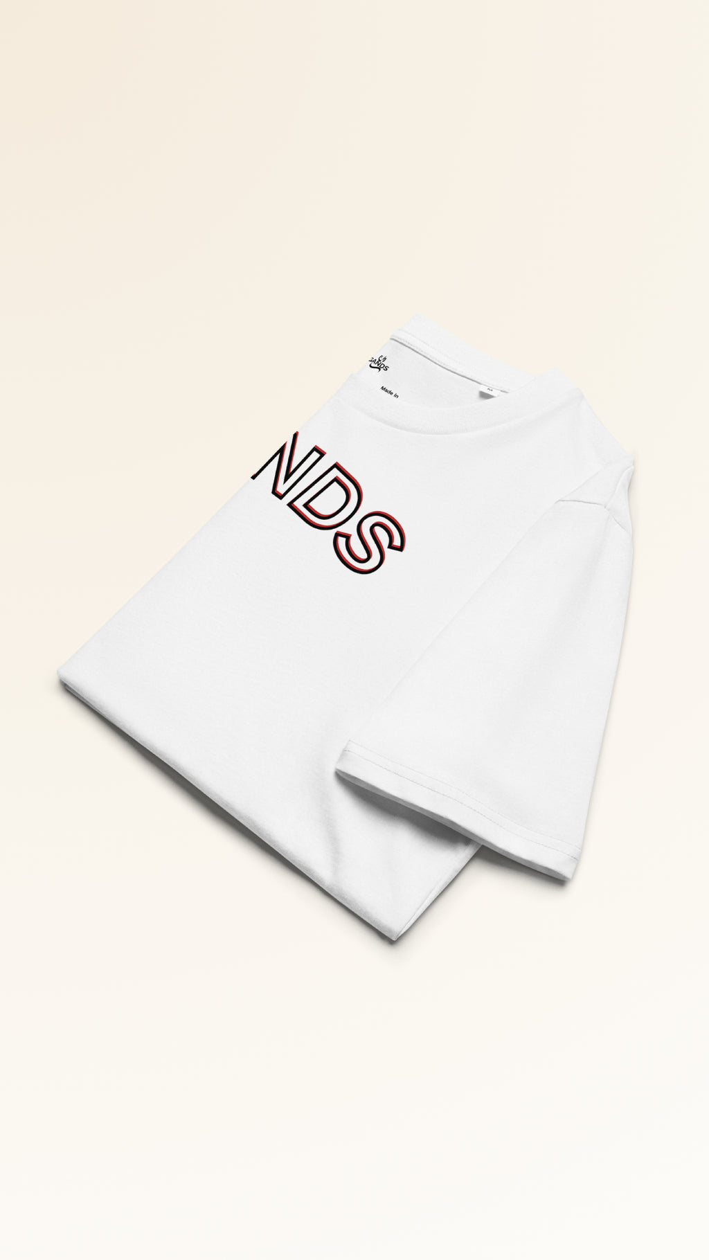 IDENTITY TEE | REDDISH WHITE