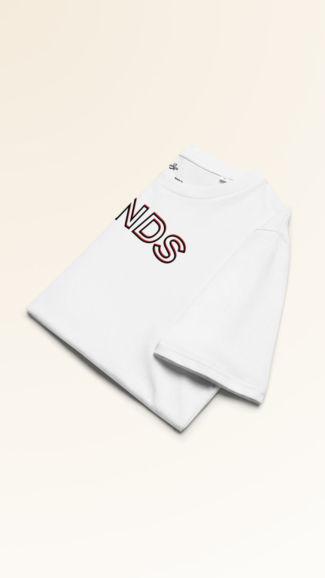 IDENTITY TEE | REDDISH WHITE