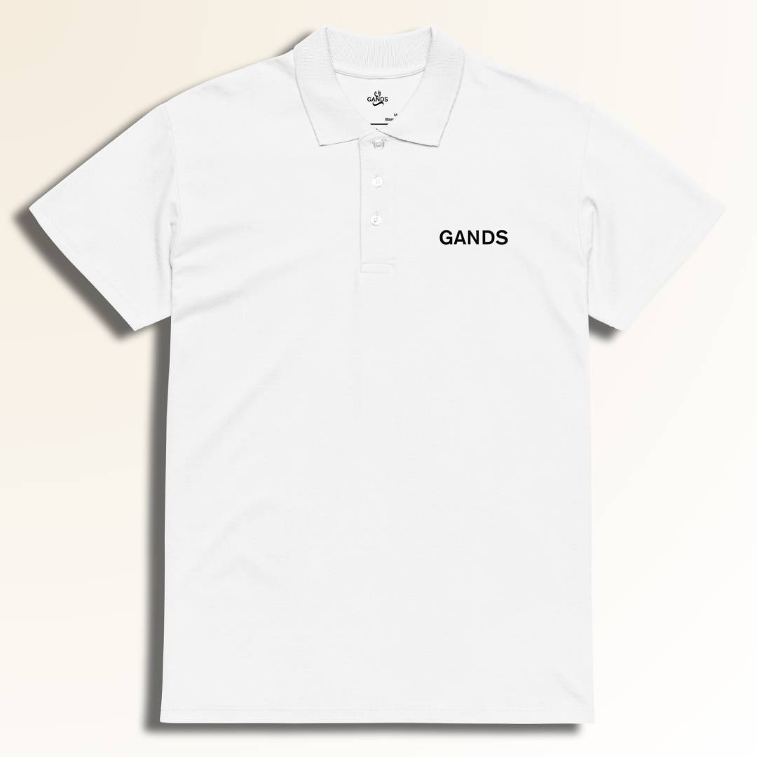 GANDS IDENTITY POLO | BLACK WHITE