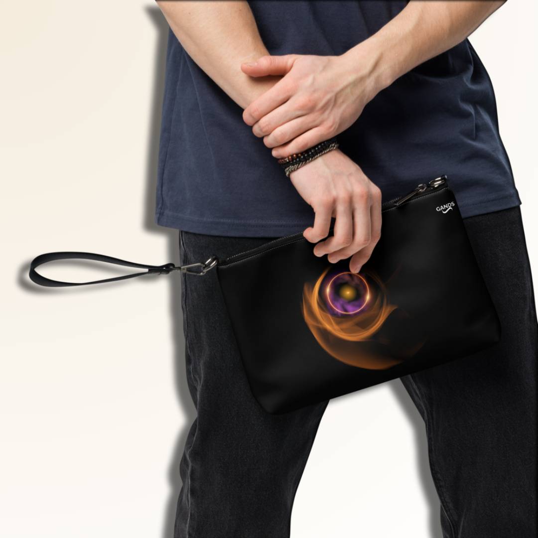 GANDS CLUTCH BAG ORANGE HOLE