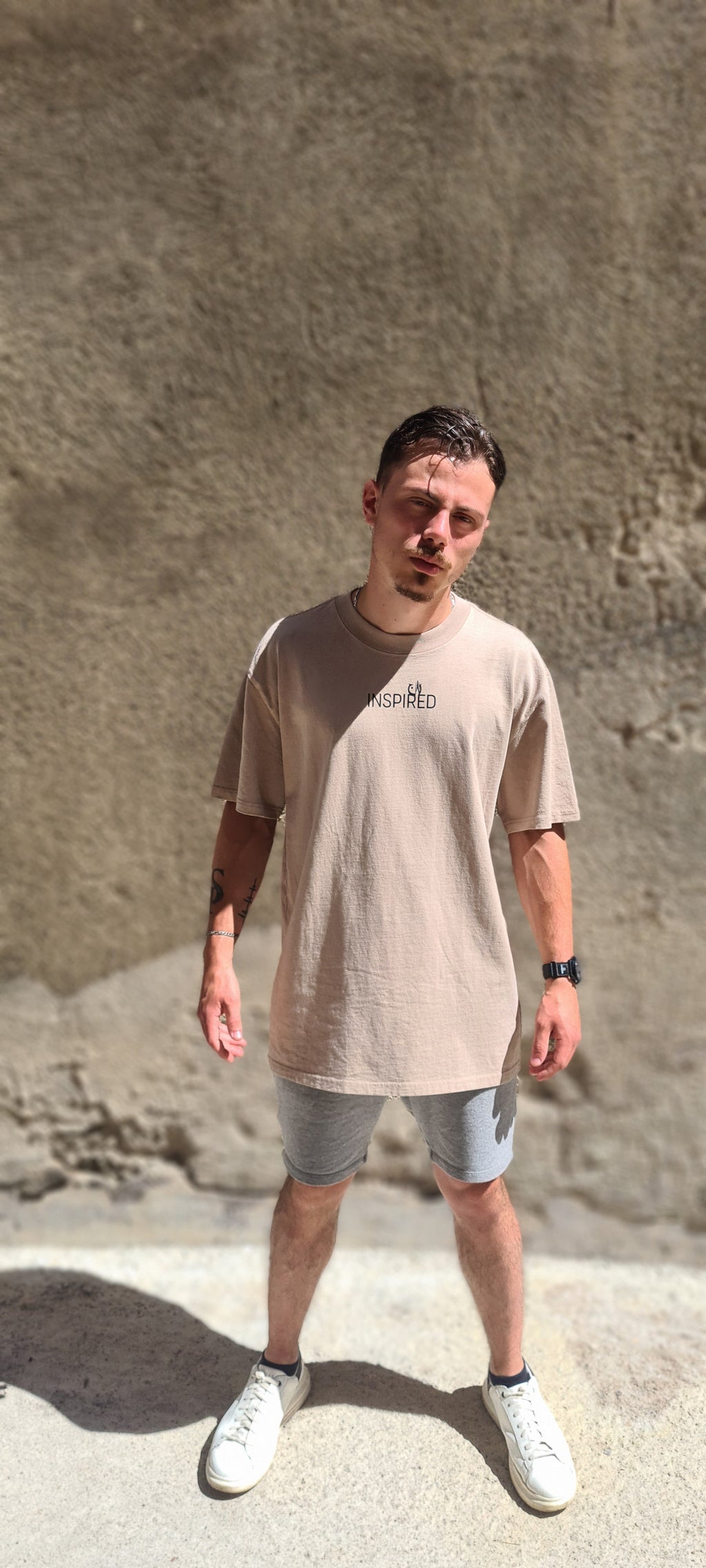 INSPIRED OVERSIZED TEE | FADED KHAKI